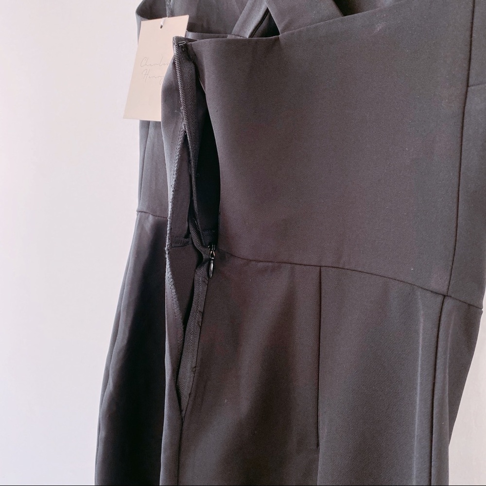 Charles Henry Black Halter Jumpsuit M ($110) As Is - Picture 6 of 6
